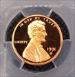 1991-S 1C PR70DCAM