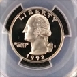1992-S 25C PR70DCAM