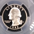 1992-S 25C PR70DCAM