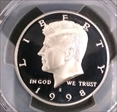 1998-S 50C Silver PR70DCAM