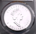 1992 $5 Maple Leaf Ag MS67