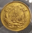 1873 G$1 Open 3 MS62