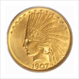 1907 $10 Indian AU58