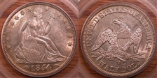 1854-O 50C AU58