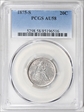 1875-S 20C AU58