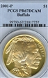 2001-P $1 Buffalo PR67DCAM