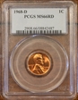 1968-D 1C MS66RD