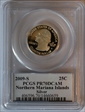 2009-S 25C Northern Mariana Islands Silver PR70DCAM