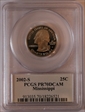 2002-S 25C Mississippi PR70DCAM