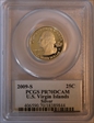 2009-S 25C U.S. Virgin Islands Silver PR70DCAM