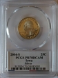 2004-S 25C Iowa Silver PR70DCAM
