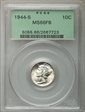 1944-S 10C MS66FB