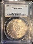 1887-S $1 MS65
