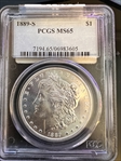 1889-S $1 MS65