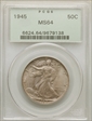 1945 50C MS64