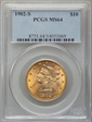 1902-S $10 MS64