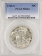 1942-S 50C MS64