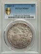 1887-S $1 MS64