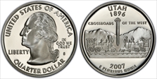 2007-S 25C Utah Silver PR69DCAM