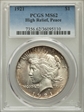 1921 $1 High Relief, Peace MS62