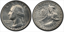 1976-S 25C Silver MS66