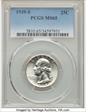 1939-S 25C MS65