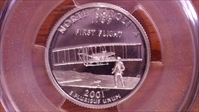 2001-S 25C North Carolina Silver PR69DCAM