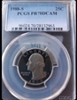 1988-S 25C PR70DCAM