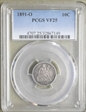 1891-O 10C VF25