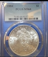 1884 $1 MS64