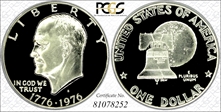 1976-S $1 Silver PR70DCAM