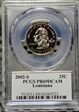 2002-S 25C Louisiana PR69DCAM
