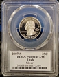 2007-S 25C Utah Silver PR69DCAM