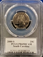 2000-S 25C South Carolina PR69DCAM