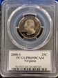2000-S 25C Virginia PR69DCAM