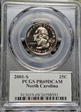 2001-S 25C North Carolina PR69DCAM