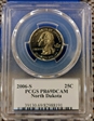 2006-S 25C North Dakota PR69DCAM
