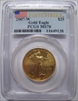 2007-W $25 Burnished Gold Eagle First Strike SP70