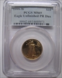 1999-W $10 Unfinished Proof Dies Gold Eagle MS69