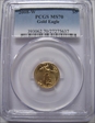2008-W $5 Burnished Gold Eagle SP70