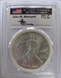 2011 $1 Silver Eagle First Strike-25th Anniversary Set MES Mercanti MS70