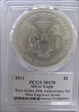 2011 $1 Silver Eagle First Strike-25th Anniversary Set MES Mercanti MS70