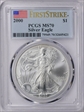 2000 $1 Silver Eagle First Strike MS70