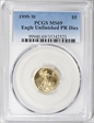 1999-W $5 Unfinished Proof Dies Gold Eagle MS69