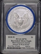 2018-W $1 Burnished Silver Eagle Mint Engraver Series Mercanti FDI Denver SP70