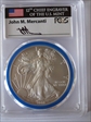 2014-W $1 Burnished Silver Eagle Mint Engraver Series Mercanti Signature SP70