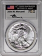 1988 $1 Silver Eagle Mint Engraver Series Mercanti Flag MS70