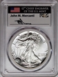 1987 $1 Silver Eagle Mint Engraver Series Mercanti MS70