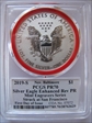 2019-S $1 Silver Eagle Enhanced Rev PR First Day of Issue - Baltimore MES Mercanti PR70