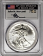 1993 $1 Silver Eagle Mint Engraver Series Mercanti MS70